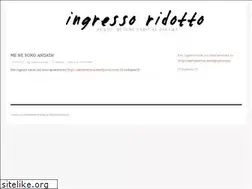 Sites similar to ingressoridotto.wordpress.com