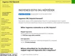 Sites similar to ingyenesokjkepzesek.hu