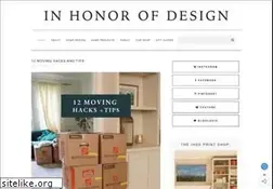 Sites similar to inhonorofdesign.com
