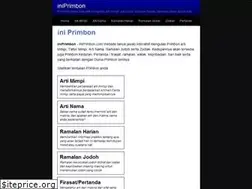 Sites similar to iniprimbon.com