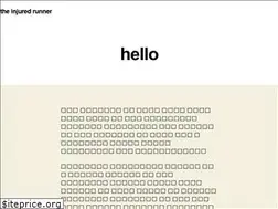 Sites similar to injuredrunner.com