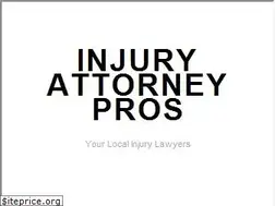 Sites similar to injuryattorneypros.com