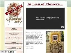Sites similar to inlieuofflowers.info