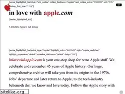 Sites similar to inlovewithapple.com