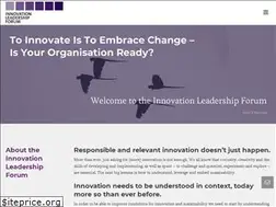 Sites similar to innovationleadershipforum.org