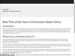 Sites similar to insanedeals.com