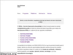 Sites similar to inscripcionessena.com.co