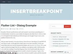 Sites similar to insertbreakpoint.wordpress.com
