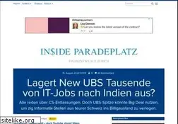 Sites similar to insideparadeplatz.ch