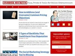 Sites similar to insidersecrets.com