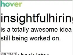 Sites similar to insightfulhiring.com