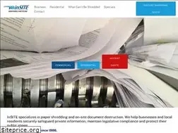 Sites similar to insiteshred.com