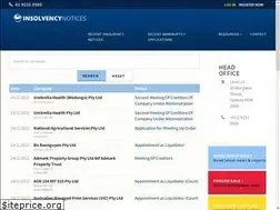 Sites similar to insolvencynotice.com.au