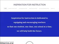 Sites similar to inspirationforinstruction.org