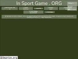 Sites similar to insportgame.org