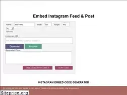 Sites similar to instaembedcode.com