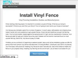 Sites similar to installvinylfencing.com