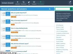 Sites similar to instantanswer.org