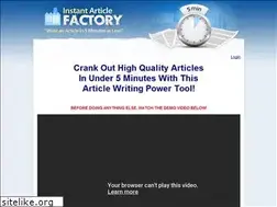 Sites similar to instantarticlefactory.com