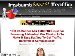 Sites similar to instantbannertraffic.com
