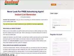 Sites similar to instantlistgenerator.com