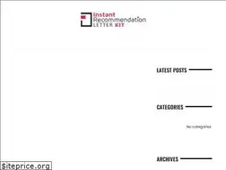 Sites similar to instantrecommendationletterkit.com