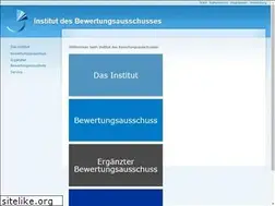 Sites similar to institut-des-bewertungsausschusses.de