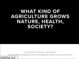 Sites similar to instituteformindfulagriculture.org