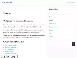 Sites similar to insurance123.co.za
