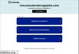 Sites similar to insurancebrokeragejobs.com