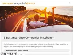 Sites similar to insurancecompanieslebanon.com