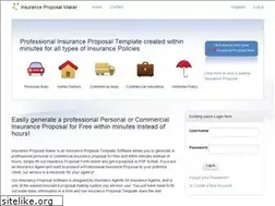 Sites similar to insuranceproposalmaker.com