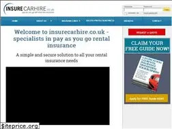 Sites similar to insurecarhire.co.uk