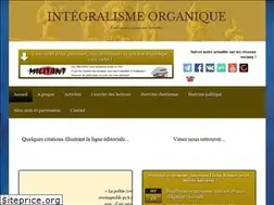 Sites similar to integralisme-organique.com