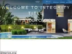 Sites similar to integritytitlellc.com