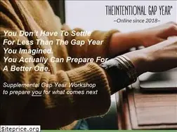 Sites similar to intentionalgapyear.org
