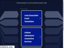 Sites similar to interessant-und-sehenswert.de