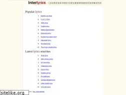 Sites similar to interlyrics.com