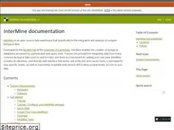 Sites similar to intermine.readthedocs.io