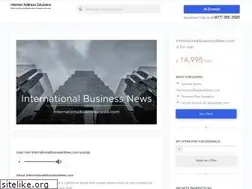 Sites similar to internationalbusinessnews.com