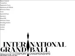 Sites similar to internationalgrandball.com