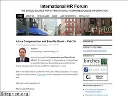 Sites similar to internationalhrforum.com