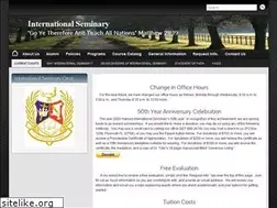 Sites similar to internationalseminary.com