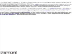 Sites similar to internationaltransportforum.org