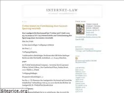Sites similar to internet-law.de