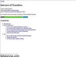 Sites similar to internet-of-tomohiro.netlify.app