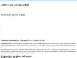 Sites similar to internetdelascosasblog.com