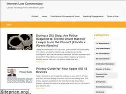Sites similar to internetlawcommentary.com