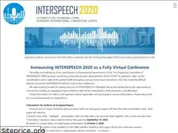 Sites similar to interspeech2020.org