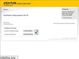 Sites similar to intertekukcertification.co.uk